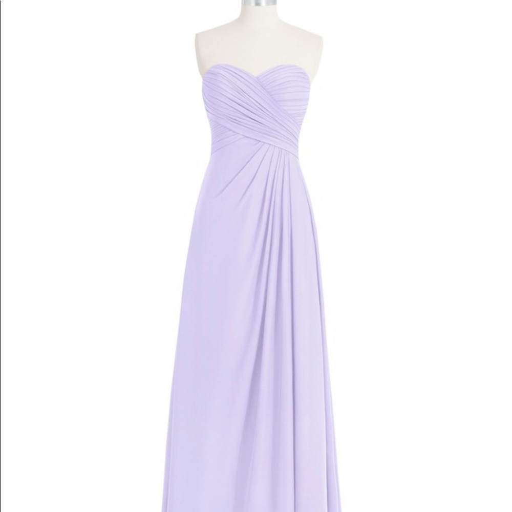 Azazie Arabella lilac bridesmaid dress